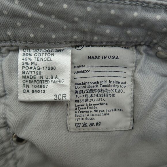 Adriano Goldschmied AG Women's 30 Low-Rise Stevie Ankle Slim Straight 27" Inseam - Picture 7 of 15